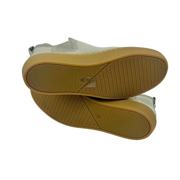 Rothy's The Chelsea Light Sage Green Ankle Boot High Top Sneakers Size 7 NWOT - Picture 10 of 10